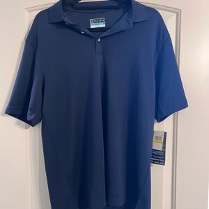 PGA tour mens blue golf shirt
